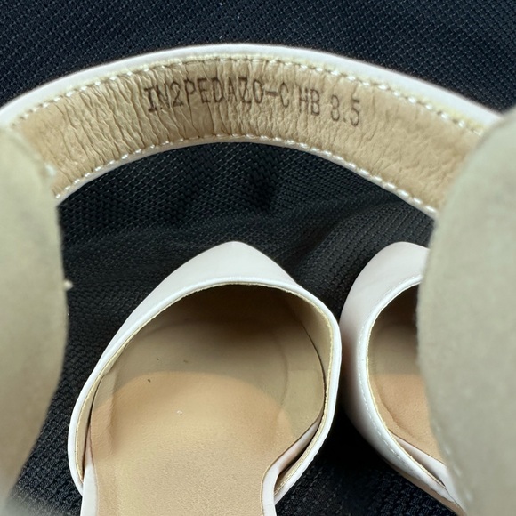 Mixโ No. 6 White Ankle Strap Block Heel Dress Shoes - Picture 7 of 9